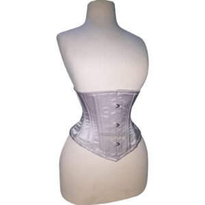 Gothic Satin Underbust Corset -- Steel Boned Waist Cincher | Steampunk, Cosplay, Clubwear Hourglass Shaper