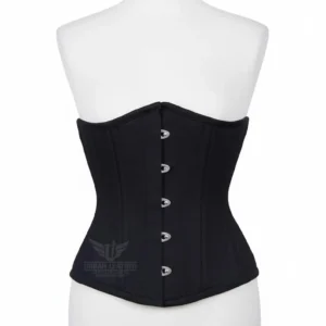 Cotton Underbust Corset -- Heavy Duty Double Steel Boned Waist Trainer Body Shaper Wedding dress